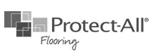 Protect-All Flooring logo featuring overlapping squares, with "Protect-All Flooring" beside it—a trusted flooring installation company.