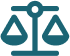 A blue icon of balanced scales with two trays, symbolizing justice—ideal for a commercial flooring company logo.