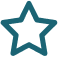 A simple, dark teal outline of a five-pointed star—ideal for a commercial flooring company logo on a transparent background.